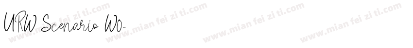 URW Scenario W0字体转换